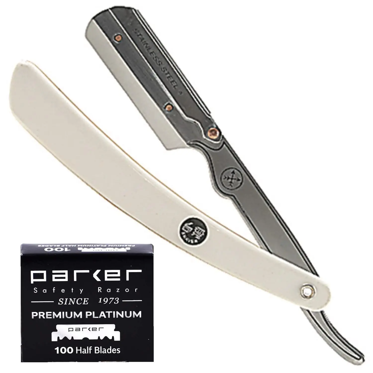 Professional Stainless Steel Barber Razor with 100 Blades - Replaceable Straight Edge for Precision Grooming
Professional Stainless Steel Barber Razor with 100 Blades - Replaceable Straight Edge for Precision Grooming
