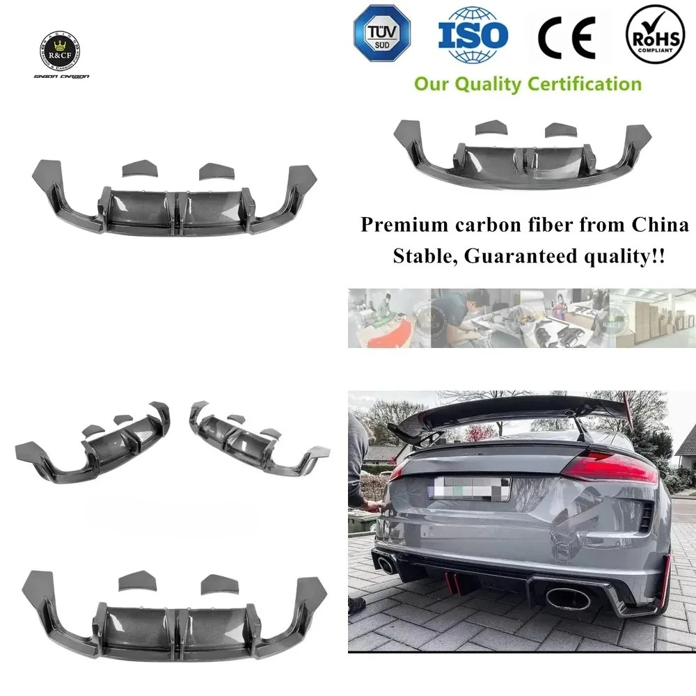 P Style Carbon Fiber Rear Bumper Diffuser Lip for TTRS MK3 2020 up
P Style Carbon Fiber Rear Bumper Diffuser Lip for TTRS MK3 2020 up