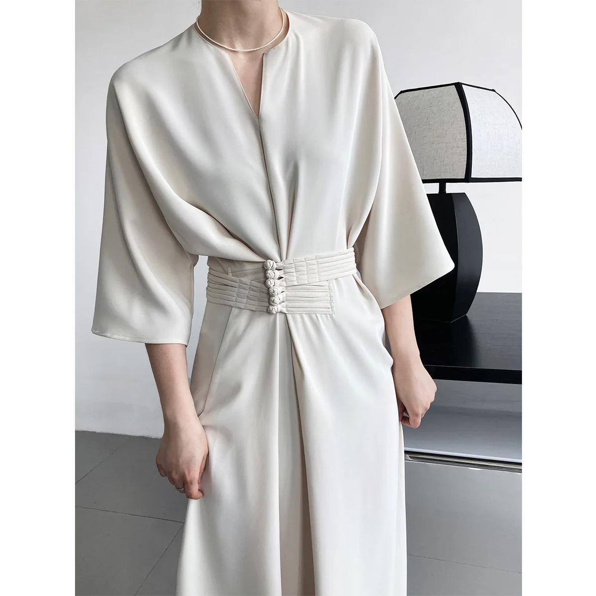 Luxi Elegant High Grade Disc Button Waist Lace Up Straight Dress New Chinese Style Chinese Style Long Skirt
Luxi Elegant High Grade Disc Button Waist Lace Up Straight Dress New Chinese Style Chinese Style Long Skirt