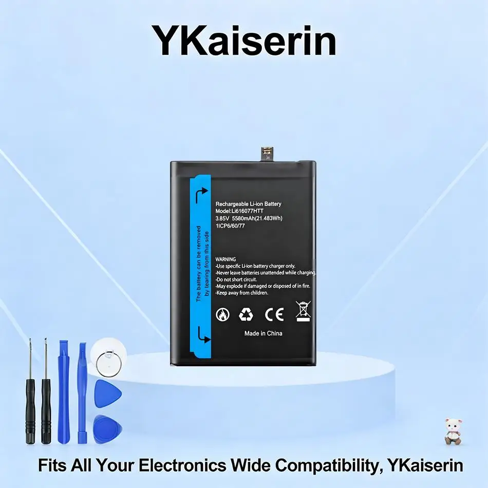 Fast Charging Mobile Phone Battery Reliable Power 5580mAh For Blackview BV5100 Li616077HTT
Fast Charging Mobile Phone Battery Reliable Power 5580mAh For Blackview BV5100 Li616077HTT