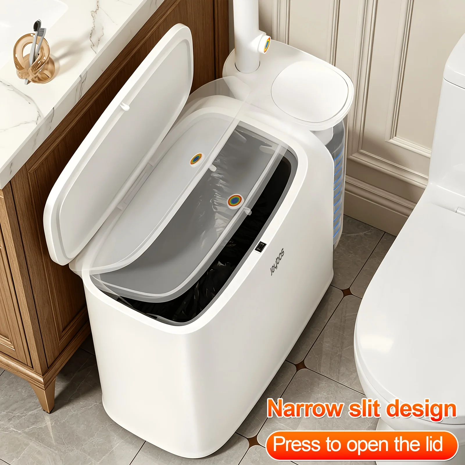 Trash Can And Toilet Brush Set, Bathroom Trash Can with Disposable Toilet Brush, Includes Cleaning Brush Head, Toilet Brush Cleaner, Storage Bins with Lids, Narrow Design, Bathroom And Apartment Supplies, Halloween And Christmas Gifts!
Trash Can And Toilet Brush Set, Bathroom Trash Can with Disposable Toilet Brush, Includes Cleaning Brush Head, Toilet Brush Cleaner, Storage Bins with Lids, Narrow Design, Bathroom And Apartment Supplies, Halloween And Christmas Gifts!