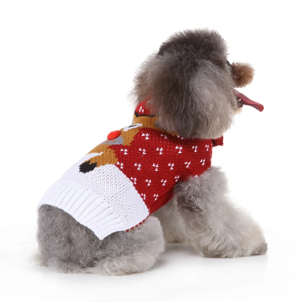 Pet Deer Sweater Christmas Party Dog Clothes Red White Size S Puppy Winter Warm Suitable Small Dogs Outdoor Fun Photo Taking
Pet Deer Sweater Christmas Party Dog Clothes Red White Size S Puppy Winter Warm Suitable Small Dogs Outdoor Fun Photo Taking
