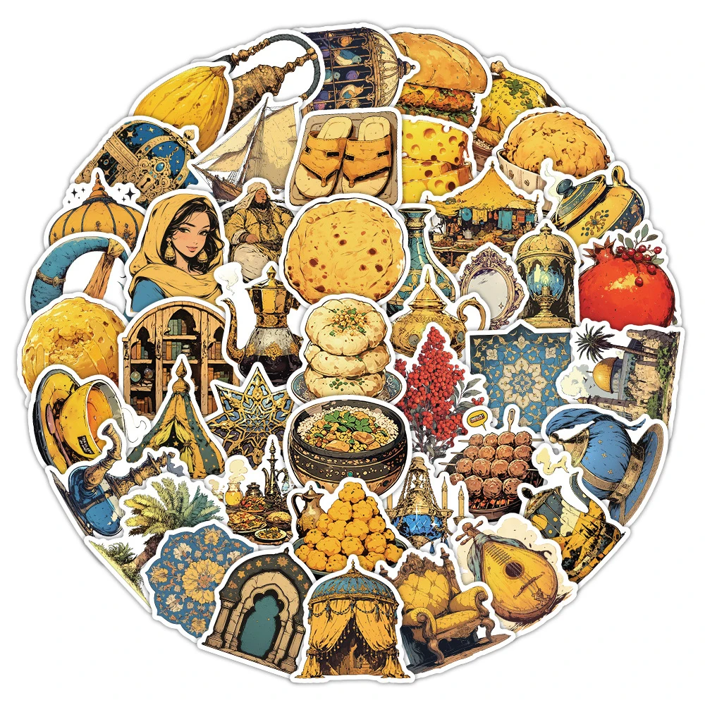 10/30/50pcs Cartoon Middle Eastern Food Culture Stickers Aesthetic Decals DIY Laptop Stationery Suitcase Cute Graffiti Sticker
10/30/50pcs Cartoon Middle Eastern Food Culture Stickers Aesthetic Decals DIY Laptop Stationery Suitcase Cute Graffiti Sticker