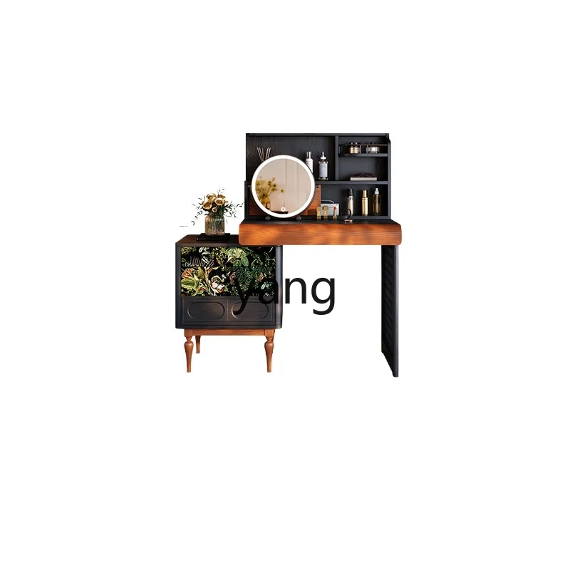 LMMdresser integrated bedroom solid wood dresser French retro black ash wood makeup table
LMMdresser integrated bedroom solid wood dresser French retro black ash wood makeup table