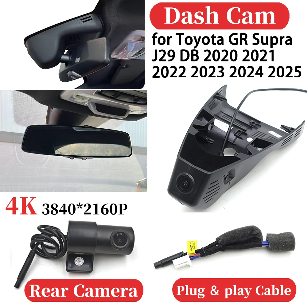 ZJCGO for Toyota GR Supra J29 DB 2020 2021 2022 2023 2024 2025 Car 4K Video Recorder DVR Dash Cam Dashboard Camera Plug and play
ZJCGO for Toyota GR Supra J29 DB 2020 2021 2022 2023 2024 2025 Car 4K Video Recorder DVR Dash Cam Dashboard Camera Plug and play