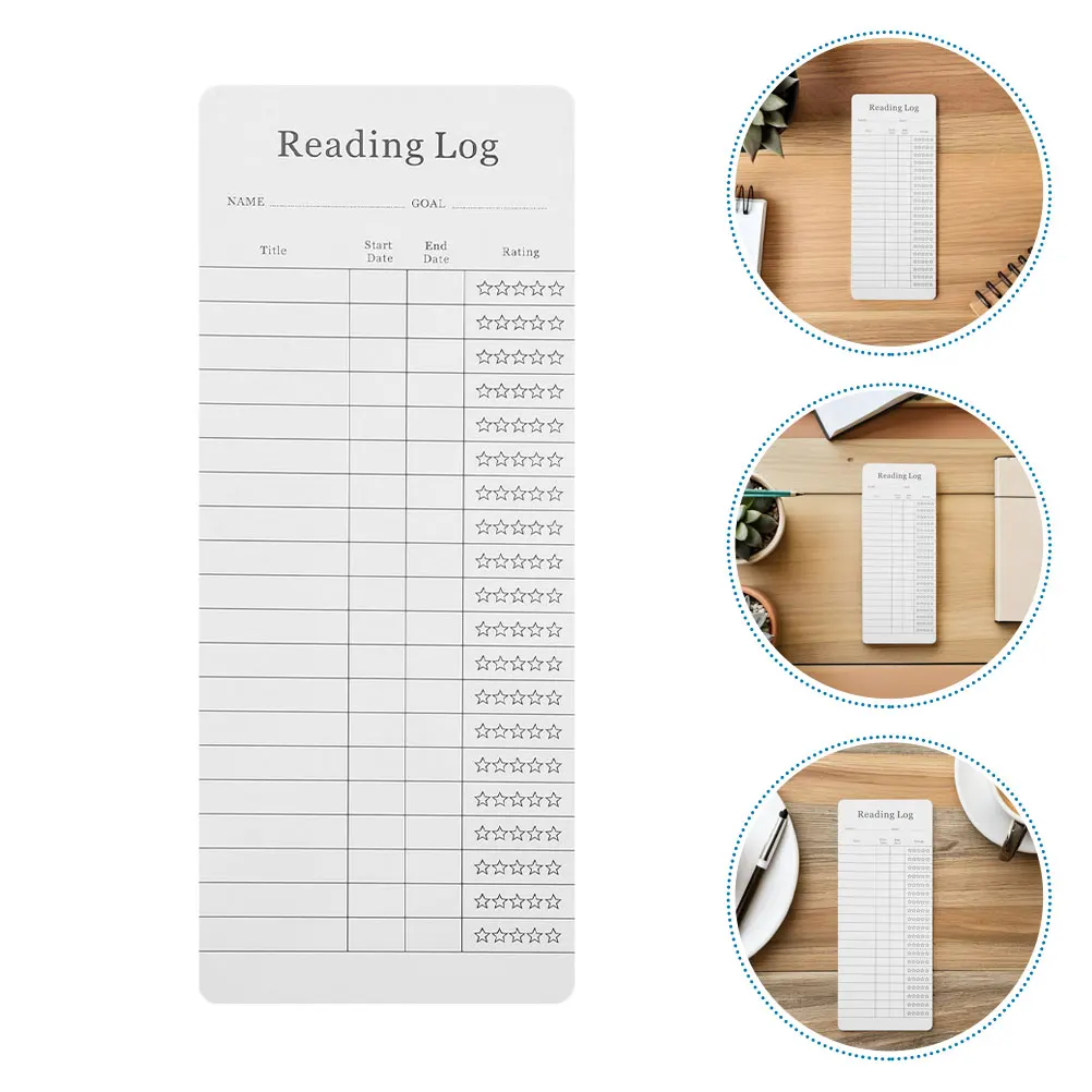 25 Pcs Library Card Book Log Bookmark Simple List White for Bookmarks Libraries Student
25 Pcs Library Card Book Log Bookmark Simple List White for Bookmarks Libraries Student