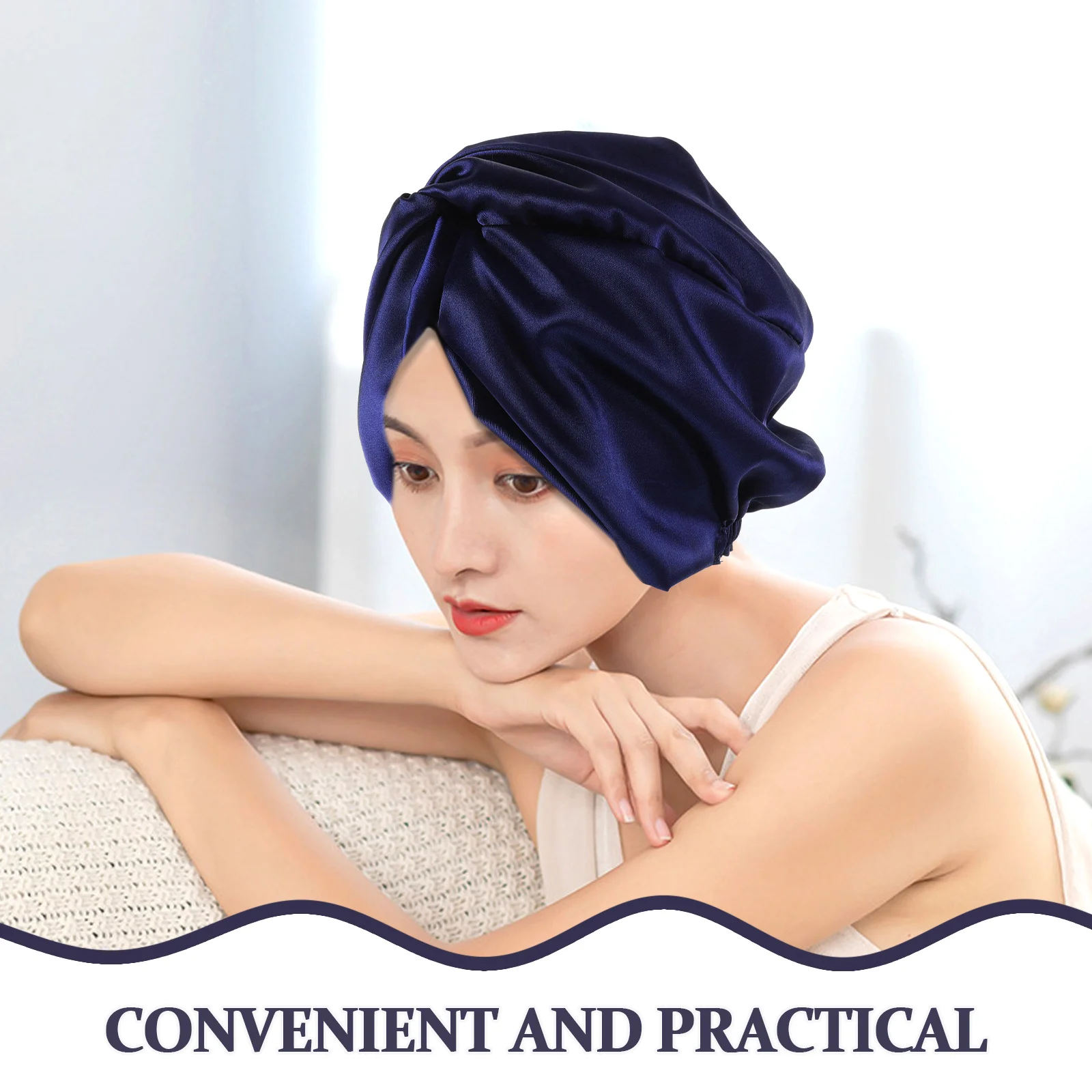 Satin Sleep Bonnet Women Shower Caps Elastic Hair Cap Curly Long Hair Sleeping Head Wrap Reusable imitation silk bonnet Clean
Satin Sleep Bonnet Women Shower Caps Elastic Hair Cap Curly Long Hair Sleeping Head Wrap Reusable imitation silk bonnet Clean