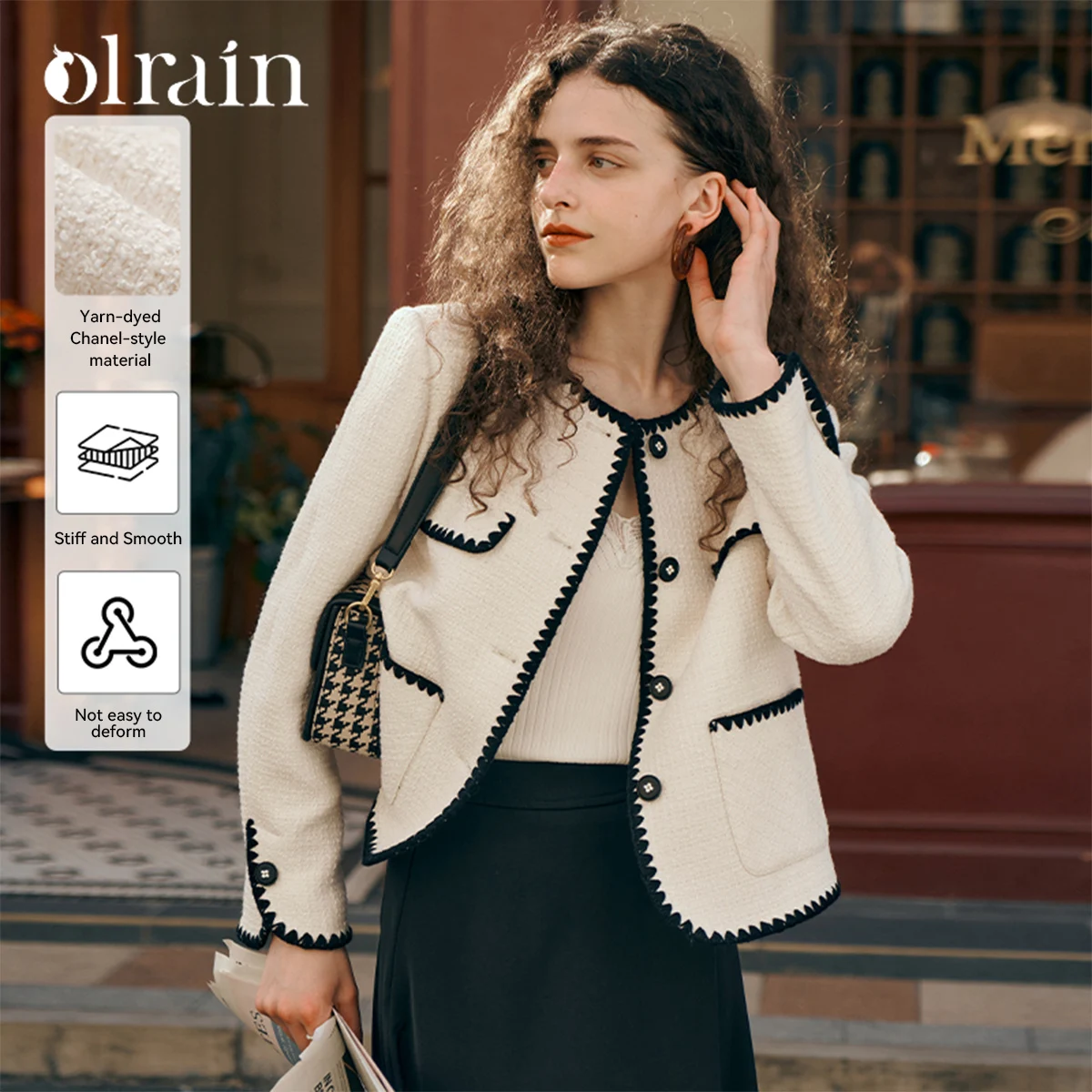 OLrain Korean Crop Jackets for Women 2025 Spring Straight Spliced Chic Button Crewneck Long Sleeve Ladies Coats G23QW85531
OLrain Korean Crop Jackets for Women 2025 Spring Straight Spliced Chic Button Crewneck Long Sleeve Ladies Coats G23QW85531