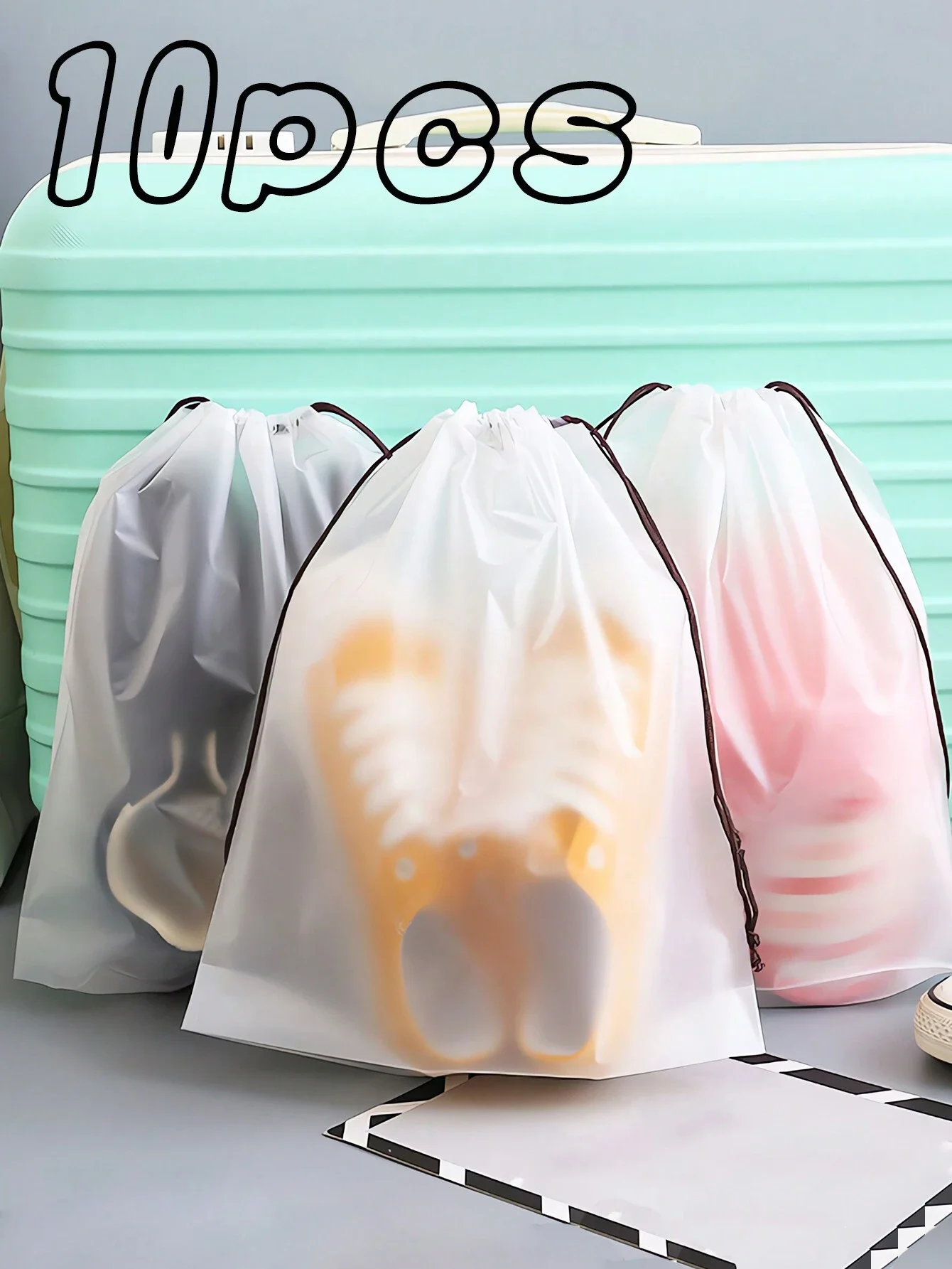 10pcs Shoes Bag With Rope Transparent Shoe Bags For Travel Portable Waterproof Shoes Packing Bag Multifunctional Bag Shoe Orga
10pcs Shoes Bag With Rope Transparent Shoe Bags For Travel Portable Waterproof Shoes Packing Bag Multifunctional Bag Shoe Orga