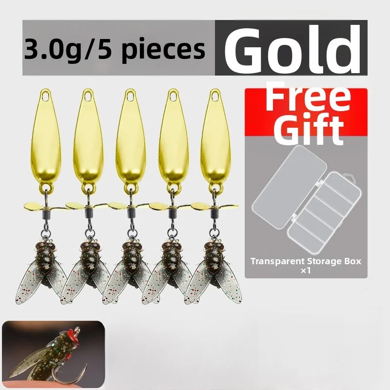 5pcs Fly Fishing Bait Carbon Steel Anti-Rust Artificial Spinner Propeller Sequin Bait With Box Fishing Gear Accessories
5pcs Fly Fishing Bait Carbon Steel Anti-Rust Artificial Spinner Propeller Sequin Bait With Box Fishing Gear Accessories