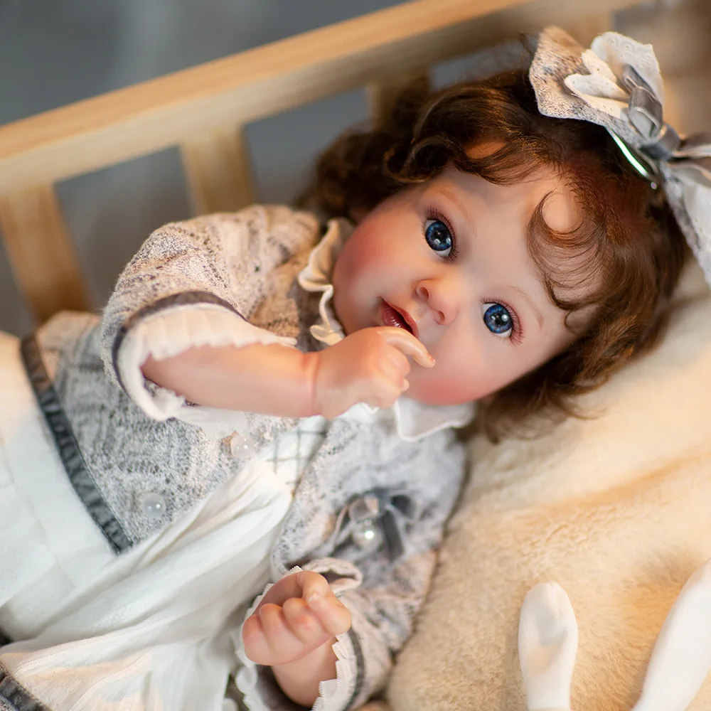 Cloveray, 24 дюйма, 60 см, реалистичная кукла реборн, мягкая виниловая игрушка для ролевых игр, сменная одежда, успокаивающий сон, подарок для детей
Cloveray, 24 дюйма, 60 см, реалистичная кукла реборн, мягкая виниловая игрушка для ролевых игр, сменная одежда, успокаивающий сон, подарок для детей