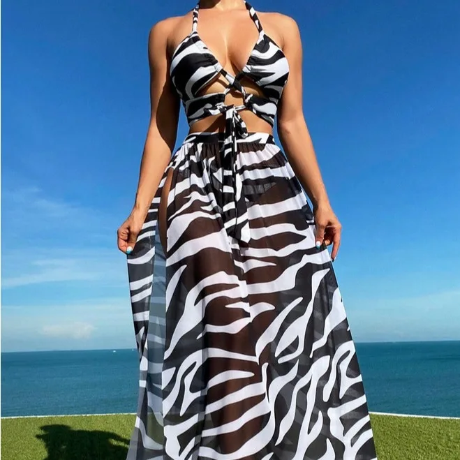 swimsuit three-piece striped print mesh skirt split swimsuit sexy bikini bathing suit women costumi da bagno donna pantaloncini
swimsuit three-piece striped print mesh skirt split swimsuit sexy bikini bathing suit women costumi da bagno donna pantaloncini