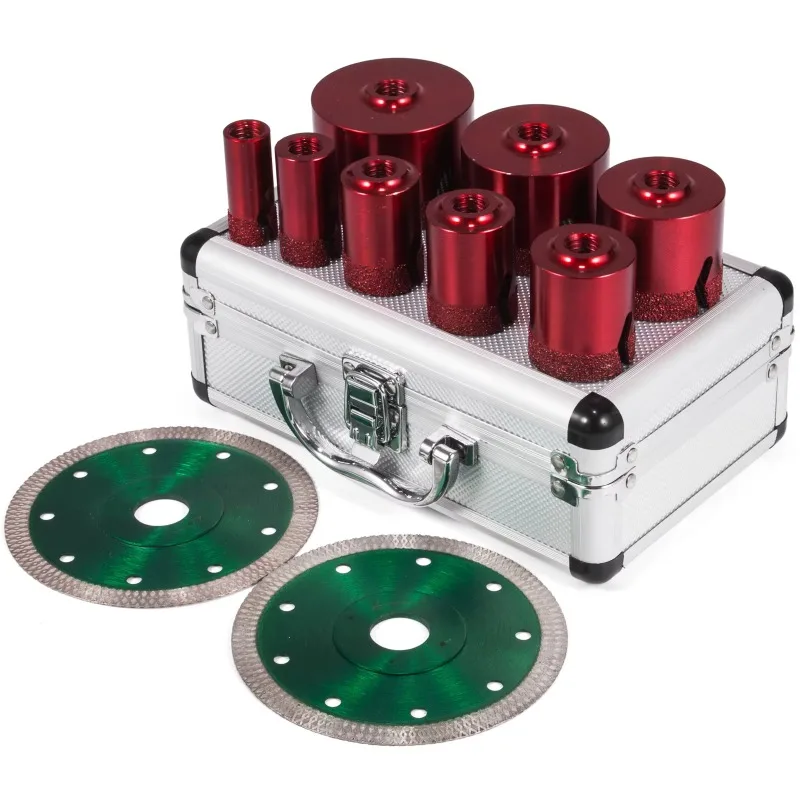 【Trending】TX Diamond Hole Saw Set 8/10Pcs M14 Thread Ceramic Tile Hole Saw Bits W/ Case for Drilling on Granite Marble Porcelai
【Trending】TX Diamond Hole Saw Set 8/10Pcs M14 Thread Ceramic Tile Hole Saw Bits W/ Case for Drilling on Granite Marble Porcelai