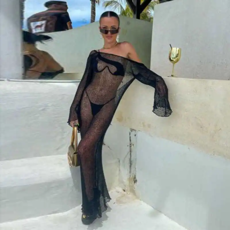 Сексуальное вязаное прозрачное пляжное бикини Bal Dr, накидка с высокой талией, длинный све, круглый чулочно-носочный материал Ne H-pe
Сексуальное вязаное прозрачное пляжное бикини Bal Dr, накидка с высокой талией, длинный све, круглый чулочно-носочный материал Ne H-pe