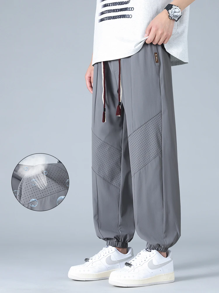Summer Ultra-thin Men's Jogging Pants Loose Breathable Soft Ice Silk Sweatpants Quick-drying Casual Outdoor Hiking Trousers
Summer Ultra-thin Men's Jogging Pants Loose Breathable Soft Ice Silk Sweatpants Quick-drying Casual Outdoor Hiking Trousers