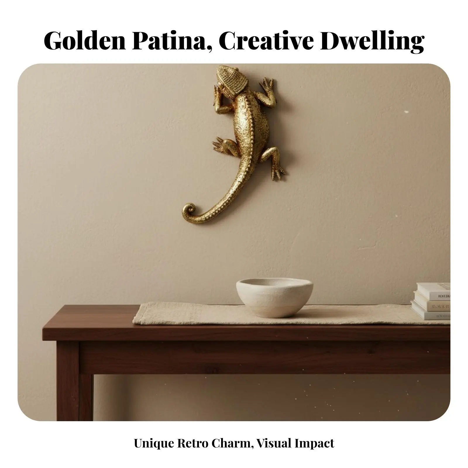Gold Gecko Wall Decor European Design Gecko Wall Decor Resin Gecko Statue Textured Texture Dimensional Creature Figurine
Gold Gecko Wall Decor European Design Gecko Wall Decor Resin Gecko Statue Textured Texture Dimensional Creature Figurine
