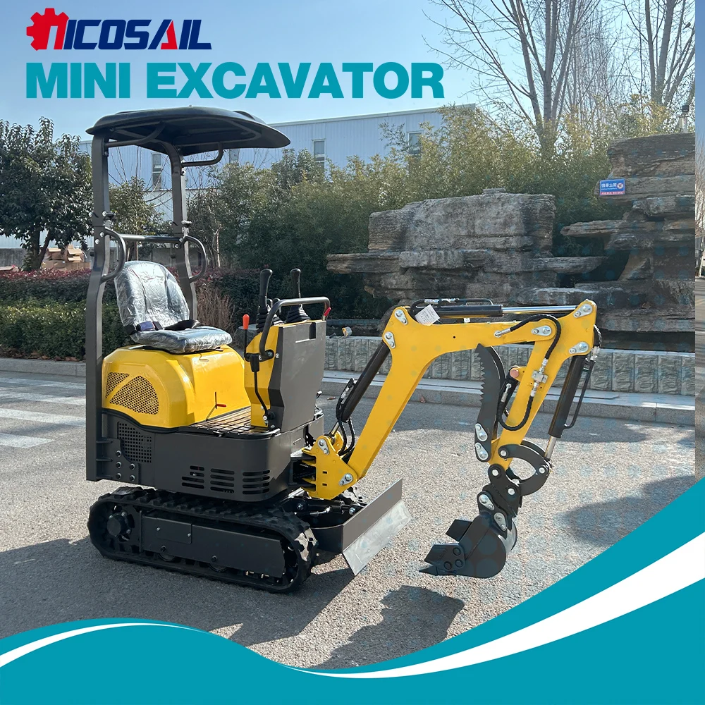 Мини-экскаватор гусеничного типа 0,8 тонны для точных земляных работ при строительстве фундаментов жилых и сельскохозяйственных объектов
Мини-экскаватор гусеничного типа 0,8 тонны для точных земляных работ при строительстве фундаментов жилых и сельскохозяйственных объектов
