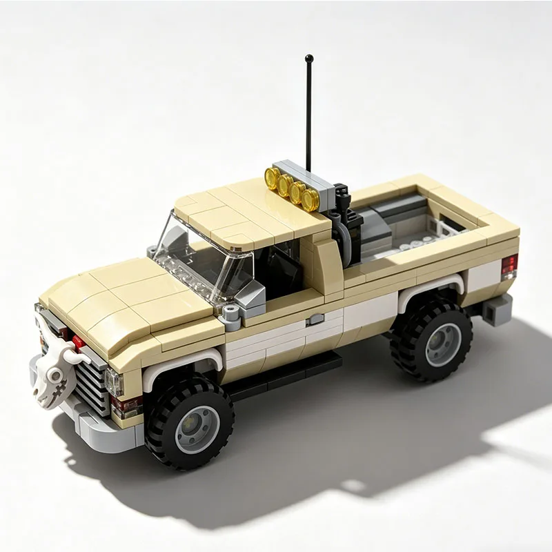 Retro off-road pickup truck small particle assembly building block boy puzzle DIY desktop decoration model set 348pcs
Retro off-road pickup truck small particle assembly building block boy puzzle DIY desktop decoration model set 348pcs
