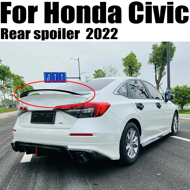For Honda 11th Civic 2022 Spoiler High Quality ABS Plastic Material Primer Color Rear Trunk Lip Spoiler Wing Car Accessories
For Honda 11th Civic 2022 Spoiler High Quality ABS Plastic Material Primer Color Rear Trunk Lip Spoiler Wing Car Accessories