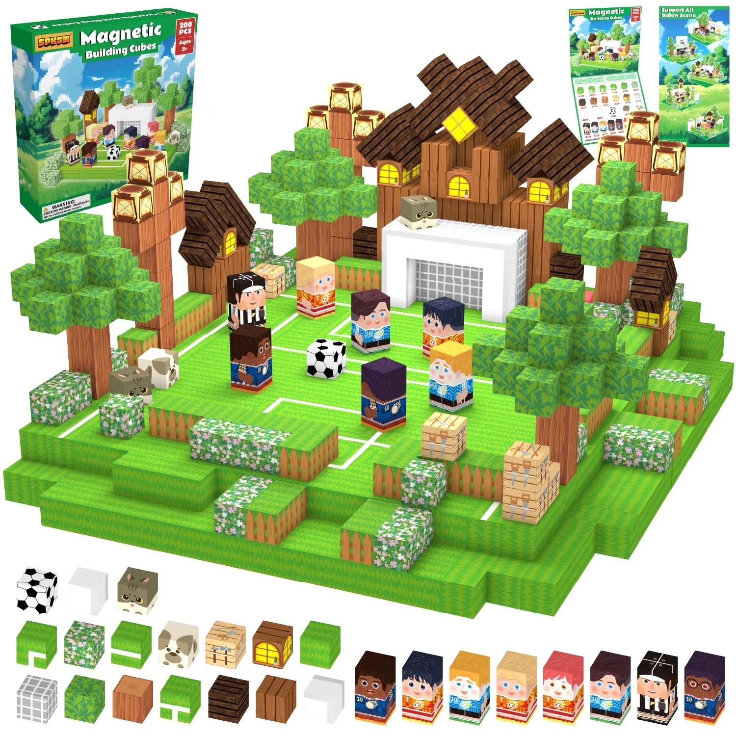 Creative Magnetic Football Rugby Building Blocks Set STEM Educational Toy DIY Tabletop Decoration Kit Birthday Gift for Kids
Creative Magnetic Football Rugby Building Blocks Set STEM Educational Toy DIY Tabletop Decoration Kit Birthday Gift for Kids