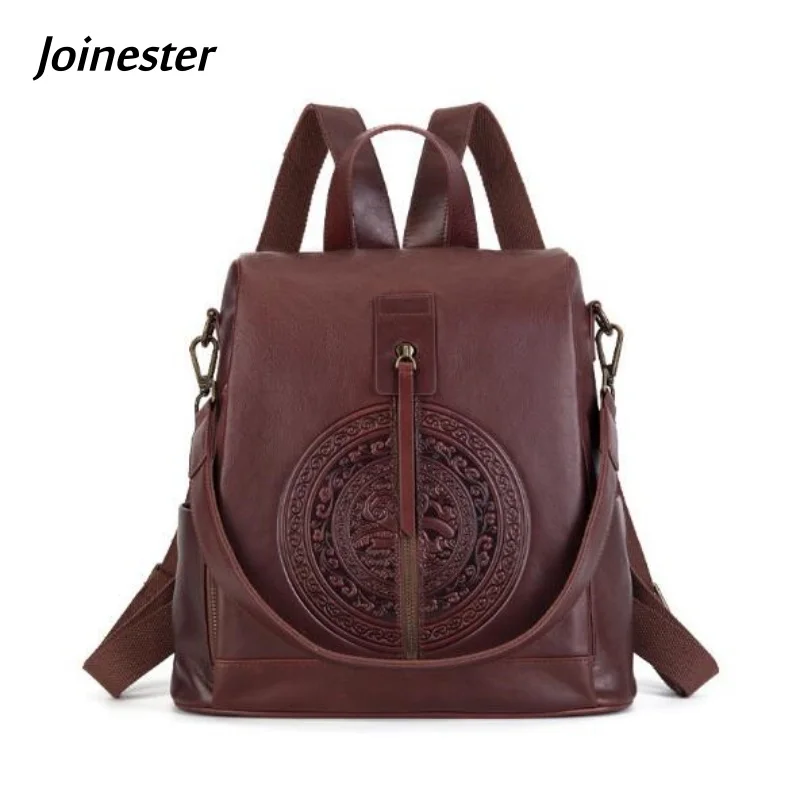 Cowhide Embossed Retro Style Backpacks for Ladies Large Capacity Genuine Leather Water-proof Laptop Commuting Shoulder Bag
Cowhide Embossed Retro Style Backpacks for Ladies Large Capacity Genuine Leather Water-proof Laptop Commuting Shoulder Bag