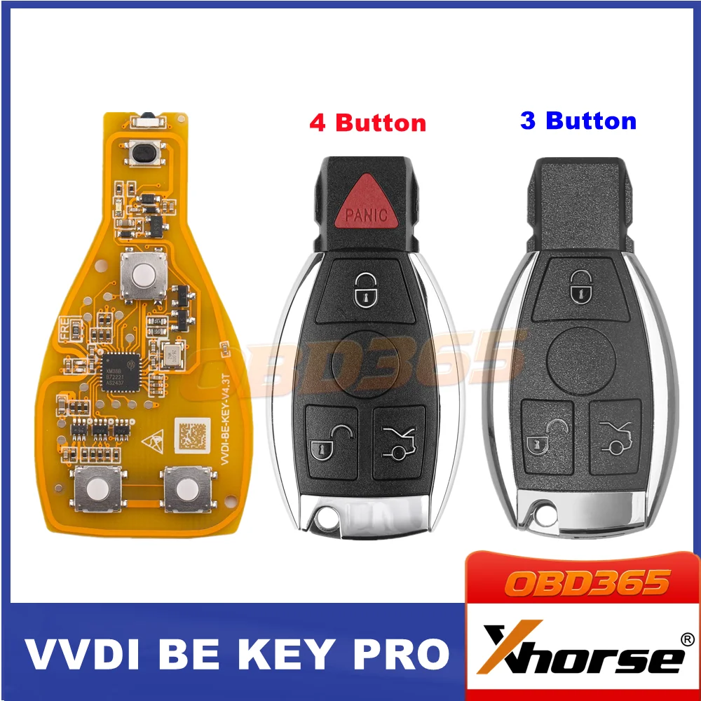 5 Piece XHORSE VVDI BE Key Pro Improved Version Yellow Board with Smart Key Shell 3 Buttons/ 4 Buttons
5 Piece XHORSE VVDI BE Key Pro Improved Version Yellow Board with Smart Key Shell 3 Buttons/ 4 Buttons