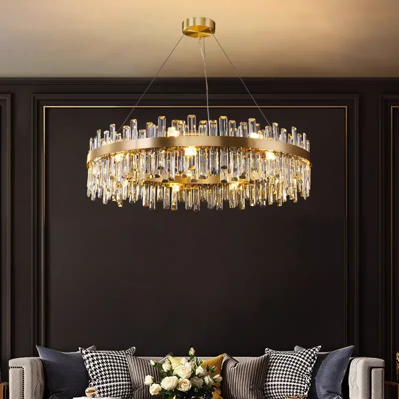 Modern Luxury Crystal Led Chandelier Ceiling Pendant Lighting Lamps for Dining Room Living Room, and Bedroom Decoration
Modern Luxury Crystal Led Chandelier Ceiling Pendant Lighting Lamps for Dining Room Living Room, and Bedroom Decoration