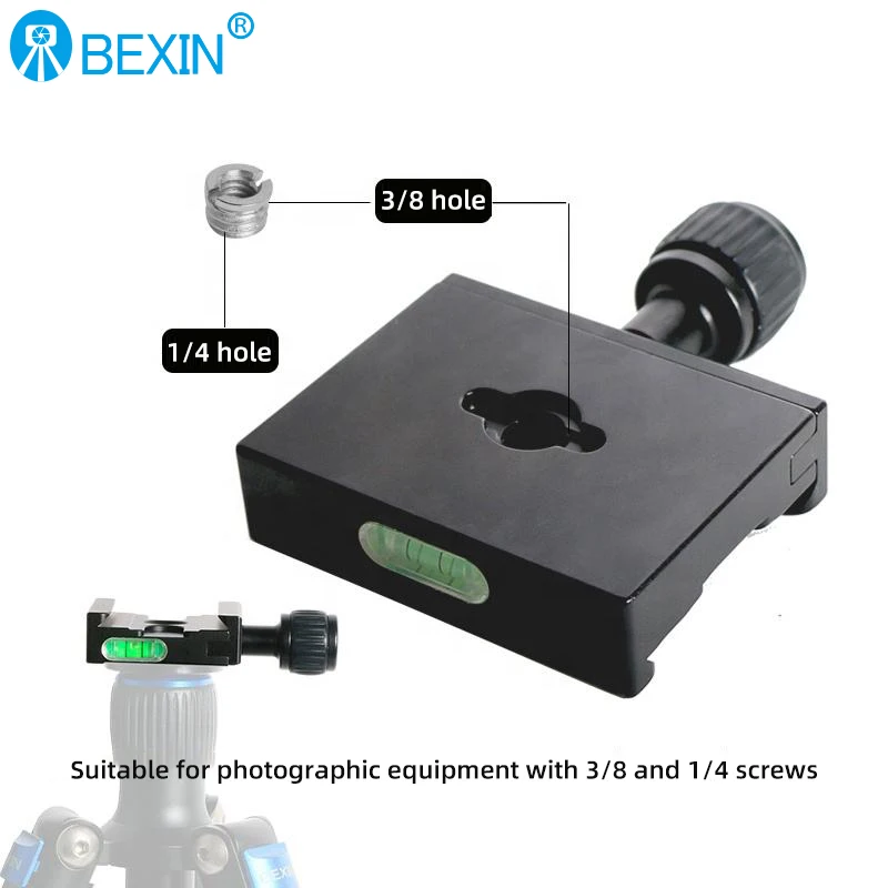 BEXIN QR60 Quick Release Plate Universal Camera Mounting Clamp for DSLR Tripod Ball Head
BEXIN QR60 Quick Release Plate Universal Camera Mounting Clamp for DSLR Tripod Ball Head