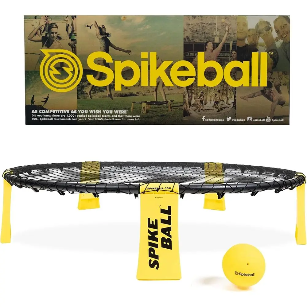 Portable 1-Ball Spikeball Game Set - Ideal for Outdoors, Yard, and Camping with Ball, Net, Carry Bag, and Rules
Portable 1-Ball Spikeball Game Set - Ideal for Outdoors, Yard, and Camping with Ball, Net, Carry Bag, and Rules
