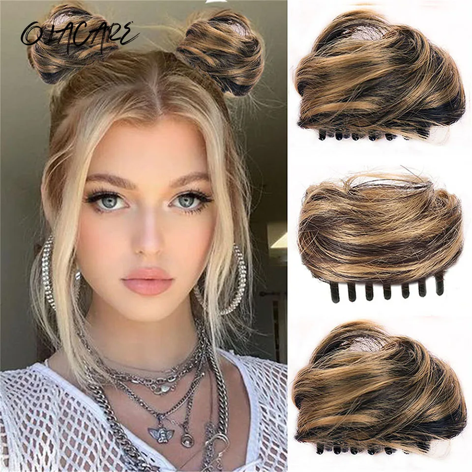 OLACARE Women's Hair Buns Synthetic Curly Chignon Ombre Claw Hair Messy Buns Updo claw Clip In Hairpiece For Women
OLACARE Women's Hair Buns Synthetic Curly Chignon Ombre Claw Hair Messy Buns Updo claw Clip In Hairpiece For Women