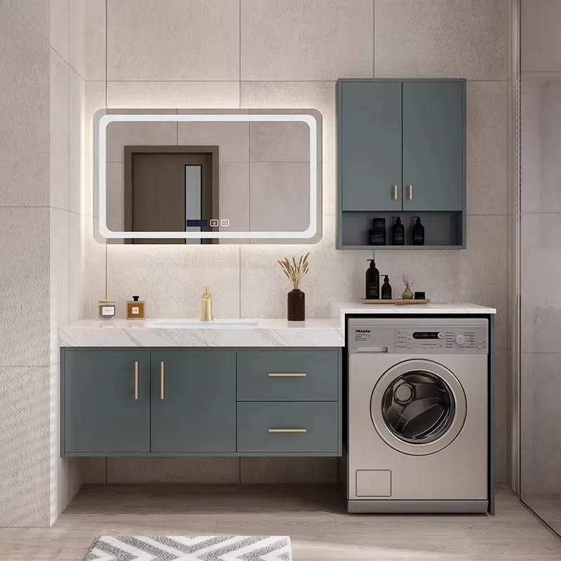 Bathroom cabinet combination bathroom washbasin washing machine integrated cabinet
Bathroom cabinet combination bathroom washbasin washing machine integrated cabinet