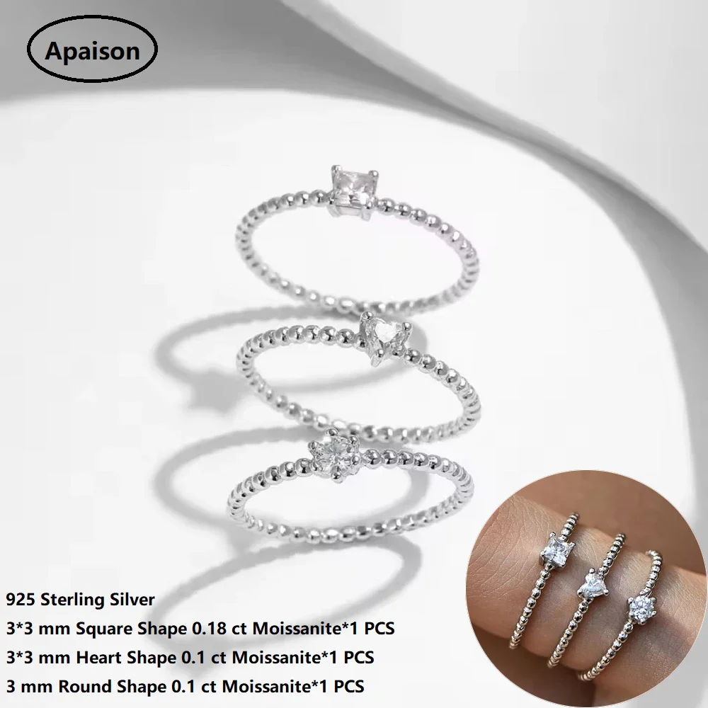 Apaison Princess Cut Moissanite Diamond Engagement Rings For Women 925 Sterling Silver Simple Prom Party Band Jewelry Gift
Apaison Princess Cut Moissanite Diamond Engagement Rings For Women 925 Sterling Silver Simple Prom Party Band Jewelry Gift