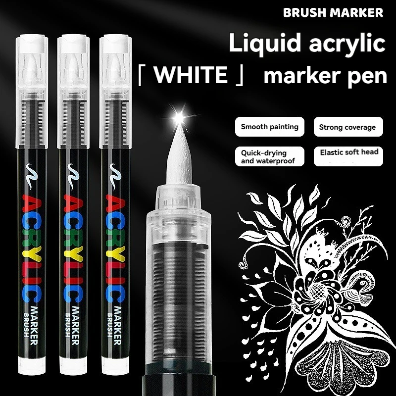 12 Colors Acrylic Paint Pen set Black and White Markers Acrylic Brush Tip Paint Markers for Wood Rock Painting Canvas Gift
12 Colors Acrylic Paint Pen set Black and White Markers Acrylic Brush Tip Paint Markers for Wood Rock Painting Canvas Gift