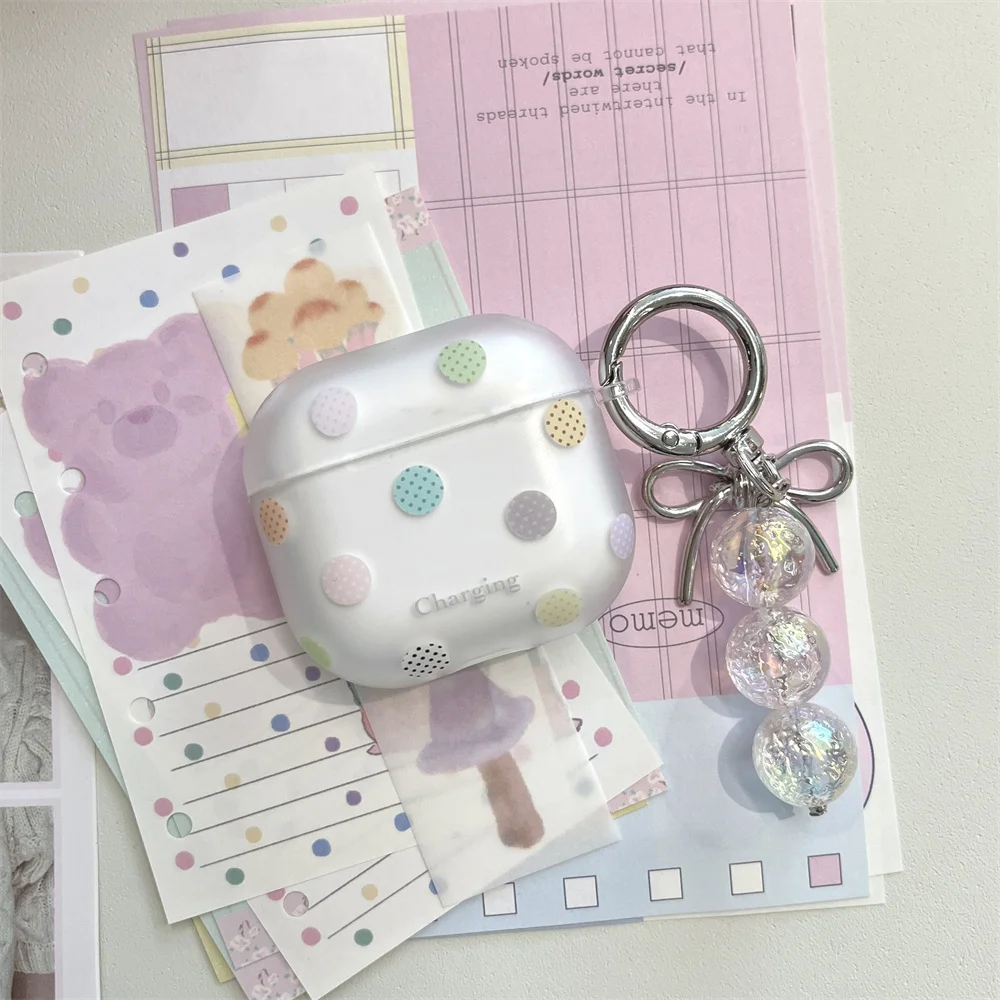 Cute Rabbit Earphone Case For AirPods Pro 2 AirPods 4 3 2 1 Pink Cartoon Protective Cover with Keychain Soft Silicone Shell Gift