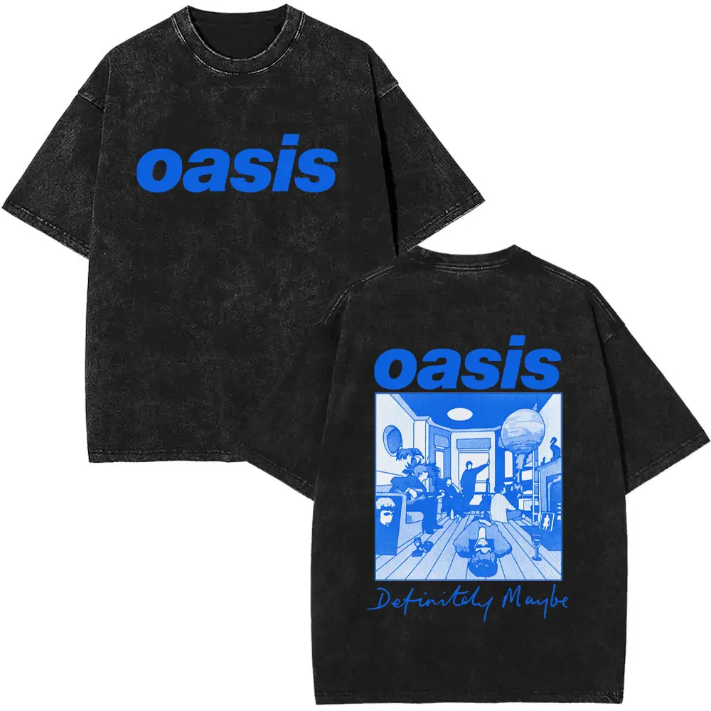 Washed Vintage Rock Band O-Oasis Definitely Maybe T-shirt Men Women Fashion Oversized T Shirt Men's High Quality Cotton T-shirts
Washed Vintage Rock Band O-Oasis Definitely Maybe T-shirt Men Women Fashion Oversized T Shirt Men's High Quality Cotton T-shirts