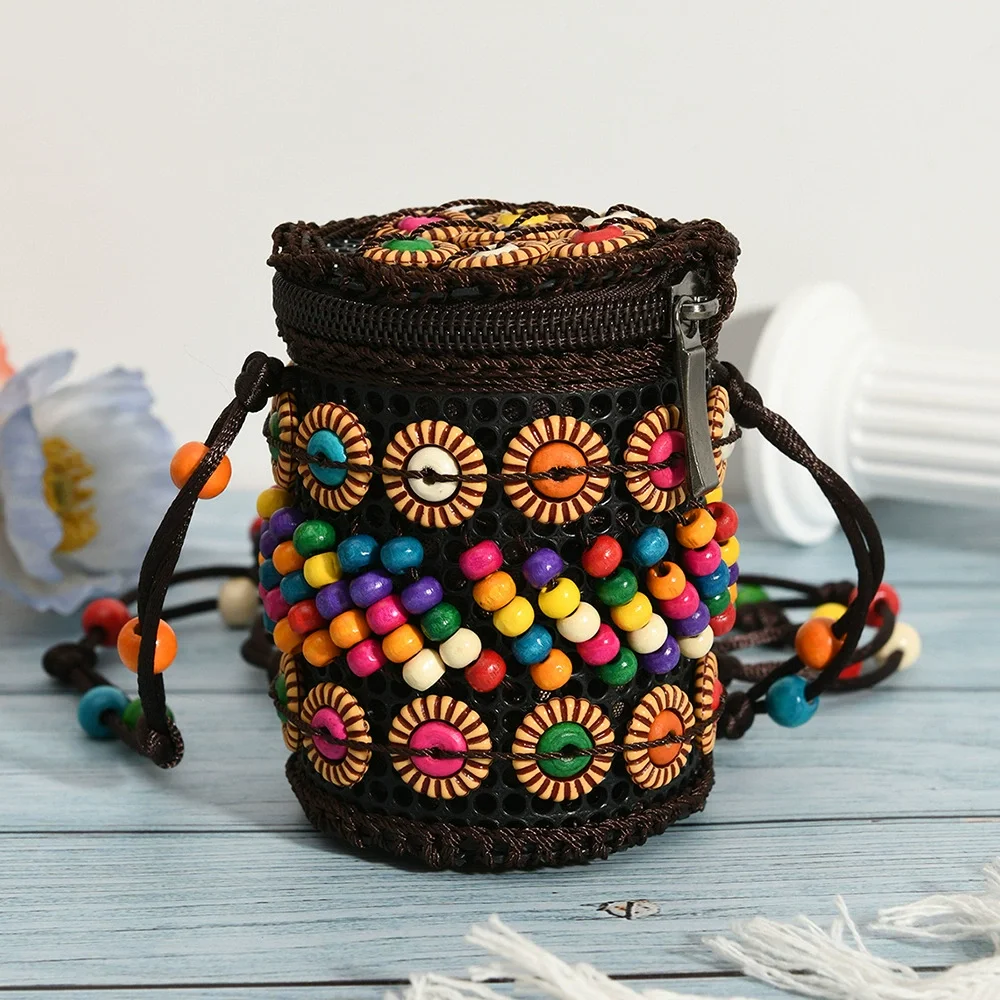 Cloth Ethnic Style Crossbody Bag Retro Coconut Shell Handmade Weave Bag Handbag Large Capacity Bohemian Shoulder Bag Outdoor
Cloth Ethnic Style Crossbody Bag Retro Coconut Shell Handmade Weave Bag Handbag Large Capacity Bohemian Shoulder Bag Outdoor