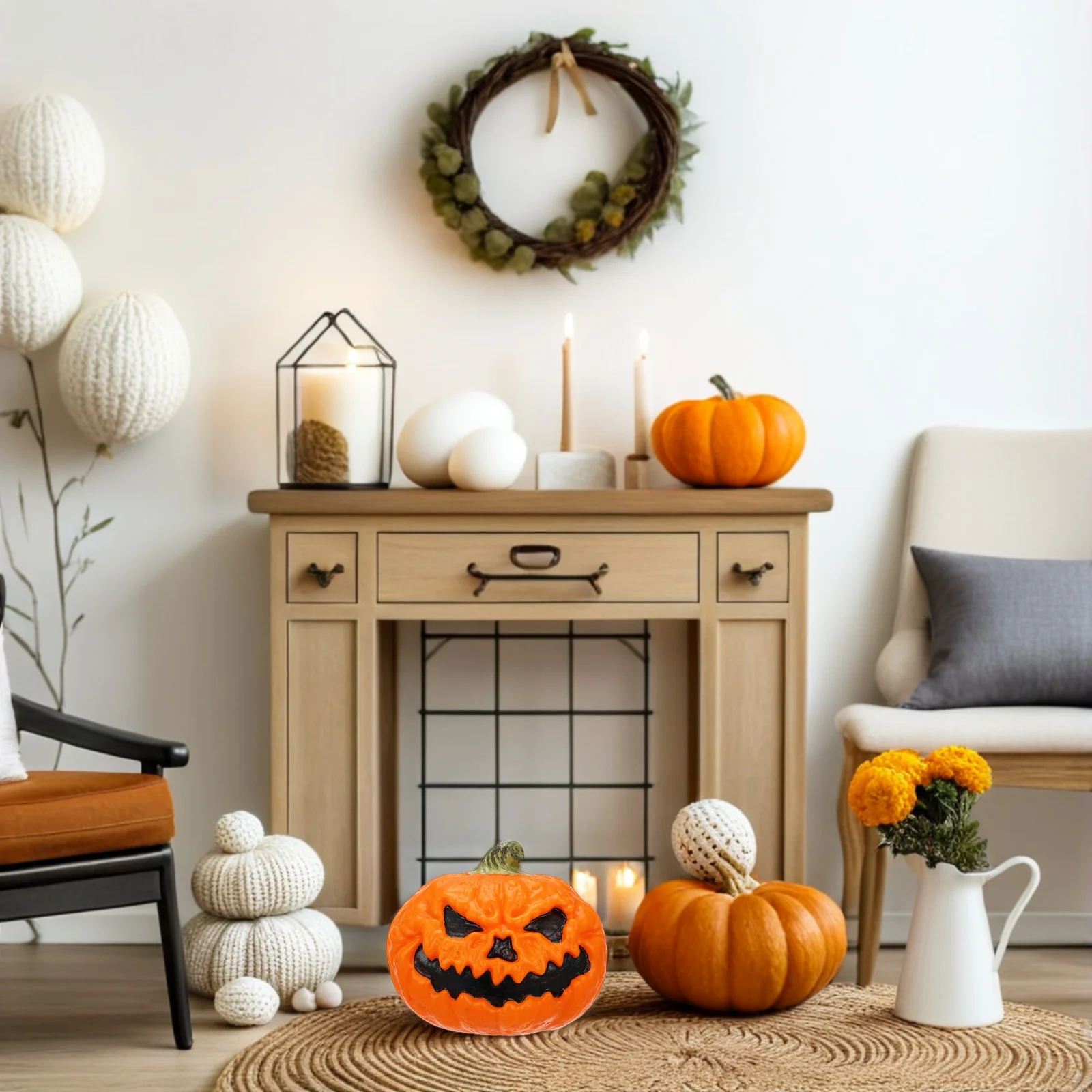 Halloween Pumpkin Decoration LED Light Up Props Plastic Glowing Light Up Pumpkin Outdoor Halloween Carving Design Indoor Outdoor
Halloween Pumpkin Decoration LED Light Up Props Plastic Glowing Light Up Pumpkin Outdoor Halloween Carving Design Indoor Outdoor