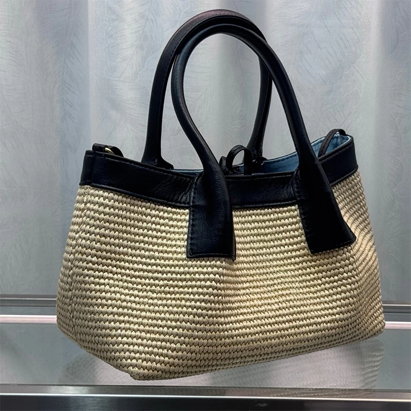 Women's Large Capacity Woven Handbags Fashionable Raffia Cowhide Shoulder Bag Casual Versatile Tote Bag High Quality Women's Bag
Women's Large Capacity Woven Handbags Fashionable Raffia Cowhide Shoulder Bag Casual Versatile Tote Bag High Quality Women's Bag