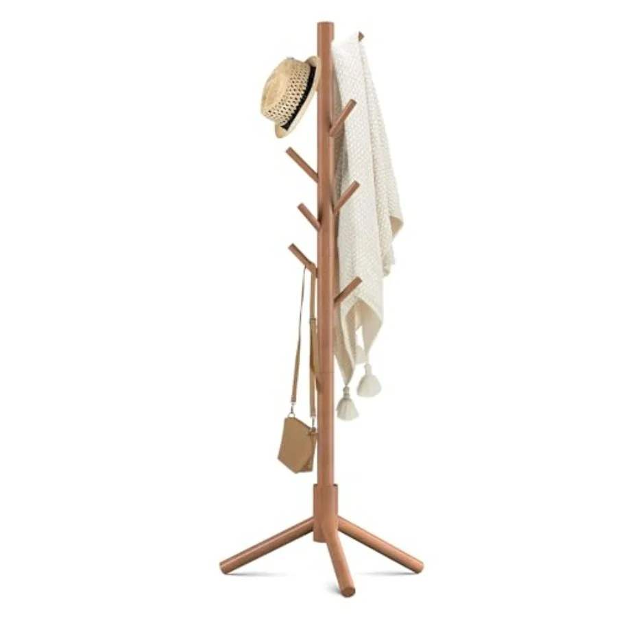 Wooden Coat Rack Stand with 8 Hooks New Zealand Pine 3 Adjustable Coat Standing Tree Easy Assembly for Coats, Hats, Scarves and
Wooden Coat Rack Stand with 8 Hooks New Zealand Pine 3 Adjustable Coat Standing Tree Easy Assembly for Coats, Hats, Scarves and