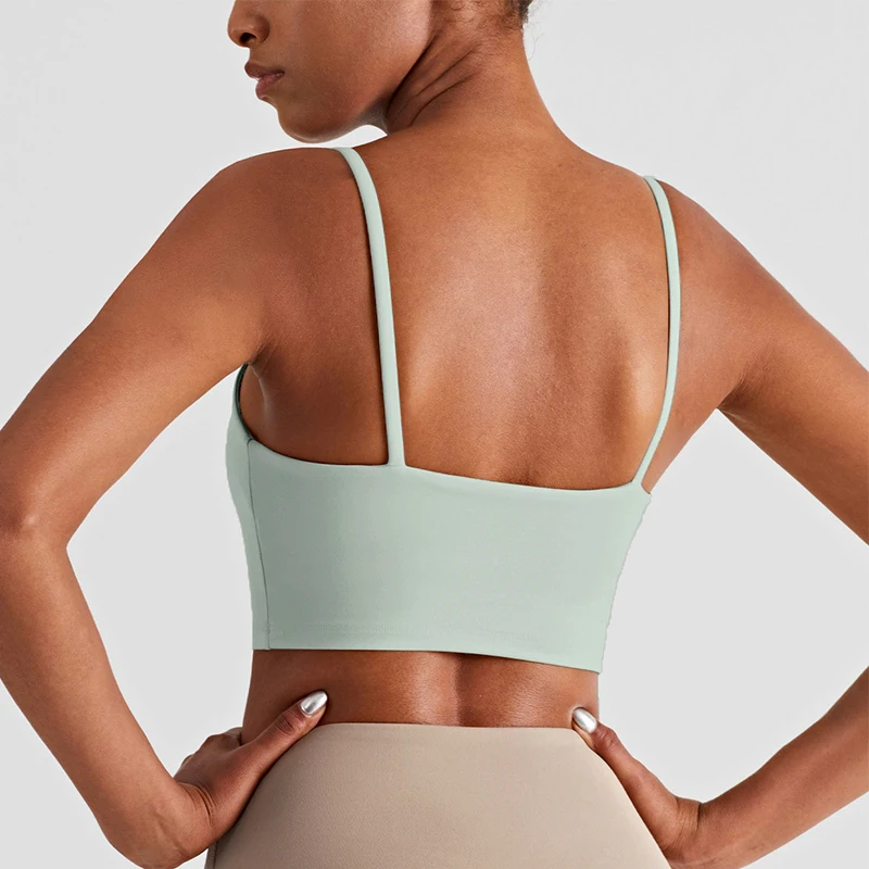 New Solid Color Suspenders Yoga Fitness Vest Naked Feeling Sexy Breathable Shock proof Sport Bra Running Vest Gym Women Bra
New Solid Color Suspenders Yoga Fitness Vest Naked Feeling Sexy Breathable Shock proof Sport Bra Running Vest Gym Women Bra