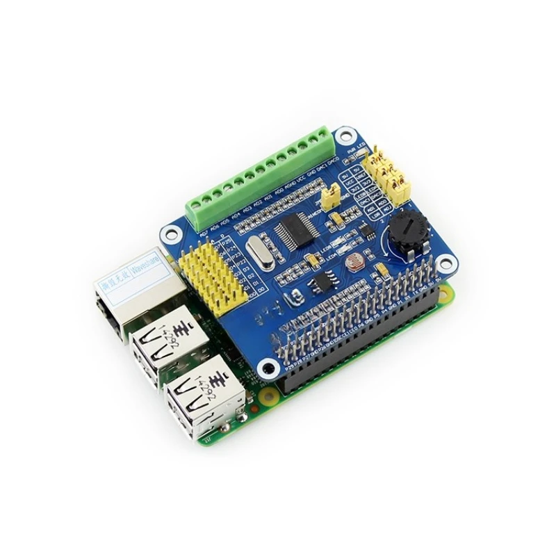 Suitable for 3B +/4B high-precision AD/DA digital-to-analog/analog-to-digital modules, expansion board DAC8552
Suitable for 3B +/4B high-precision AD/DA digital-to-analog/analog-to-digital modules, expansion board DAC8552