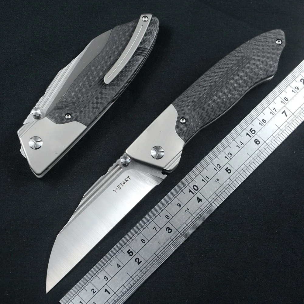 YSTART Pocket Folding Knives M390 Blade Carbon Fiber Titanium Handle LK5029 for Gift Survival Daily EDC
YSTART Pocket Folding Knives M390 Blade Carbon Fiber Titanium Handle LK5029 for Gift Survival Daily EDC