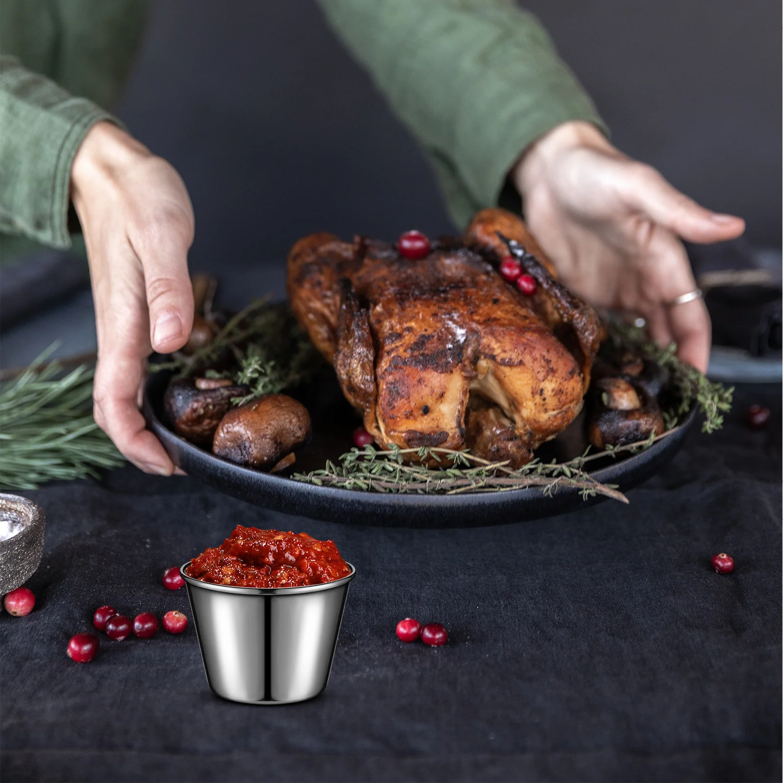 6 pcs Stainless Steel Sauce Cups Moderate Capacity For Vinegar Ketchup Soy Sauce Dipping Containers Reusable Condiment Storage
6 pcs Stainless Steel Sauce Cups Moderate Capacity For Vinegar Ketchup Soy Sauce Dipping Containers Reusable Condiment Storage