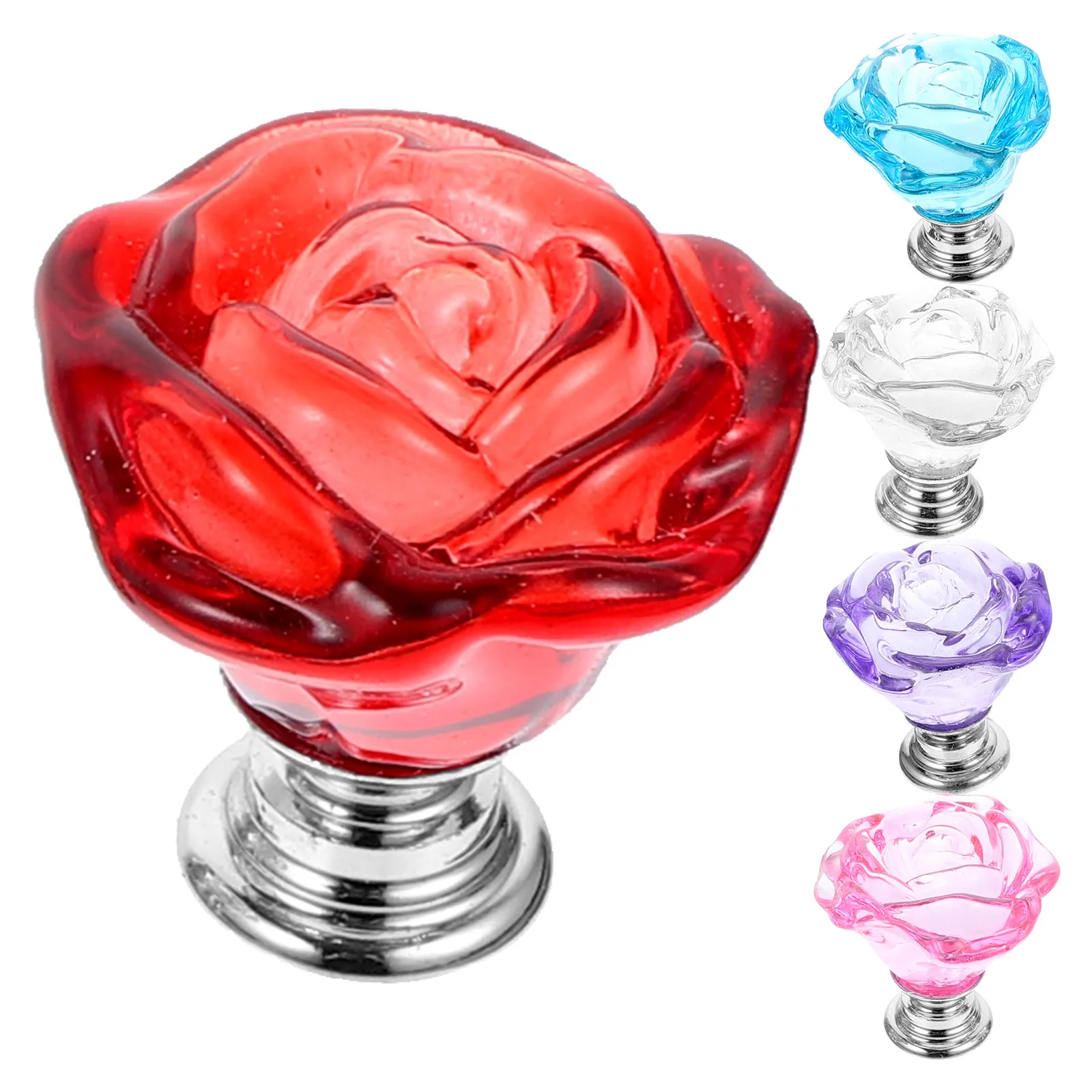 5pcs Furniture Handles Glass Rose Knobs for Cabinet Cupboard Drawer Dresser Closet Door Pulls Hardware White Purple Blue Pink
5pcs Furniture Handles Glass Rose Knobs for Cabinet Cupboard Drawer Dresser Closet Door Pulls Hardware White Purple Blue Pink