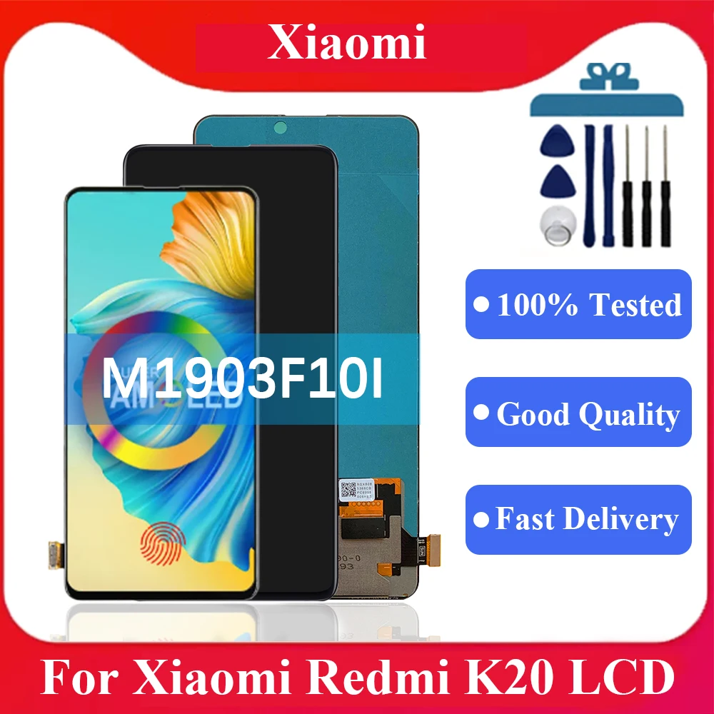 ЖК-дисплей 6,39 дюйма для Xiaomi redmi k20 M1903F10I, дигитайзер экрана для Redmi K20, ЖК-дисплей, запасные части
ЖК-дисплей 6,39 дюйма для Xiaomi redmi k20 M1903F10I, дигитайзер экрана для Redmi K20, ЖК-дисплей, запасные части