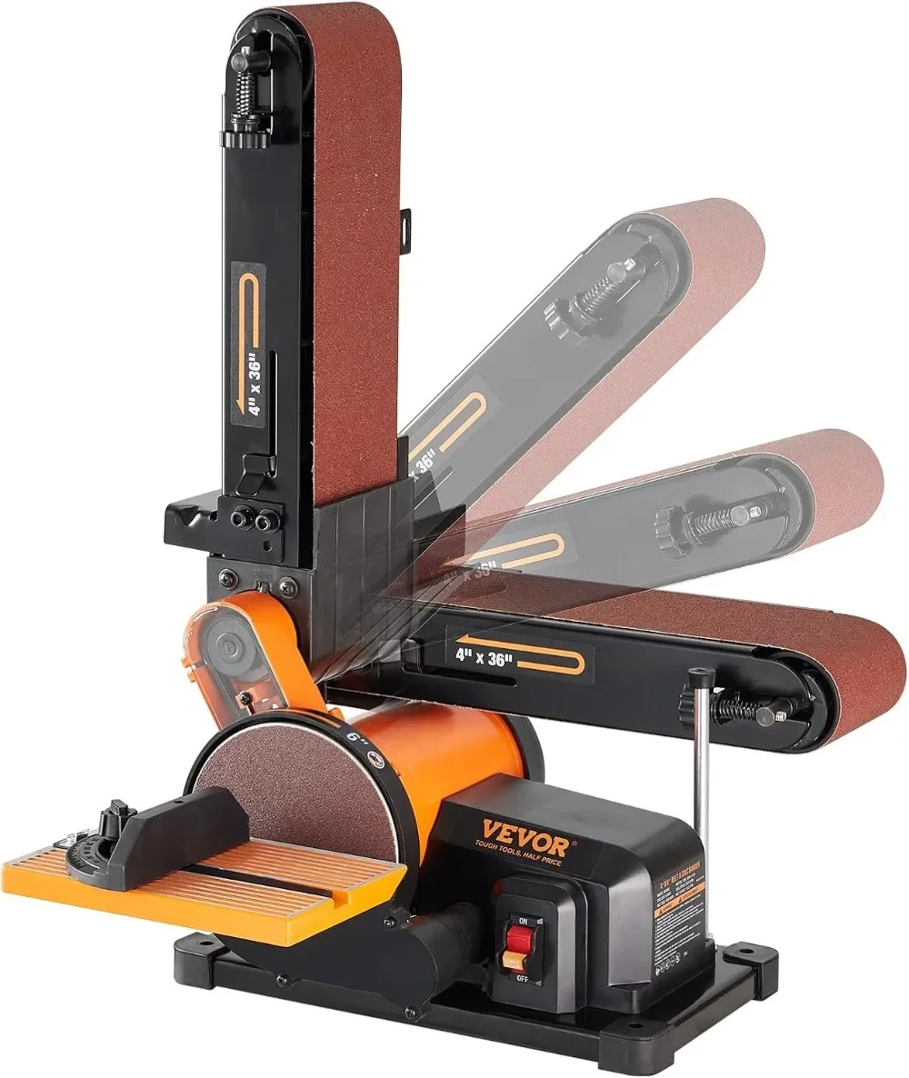 Belt Sander Combo with 4.3A Induction Motor, Powerful Woodworking Sander with Bench Mount and Cast Aluminum Work Table
Belt Sander Combo with 4.3A Induction Motor, Powerful Woodworking Sander with Bench Mount and Cast Aluminum Work Table