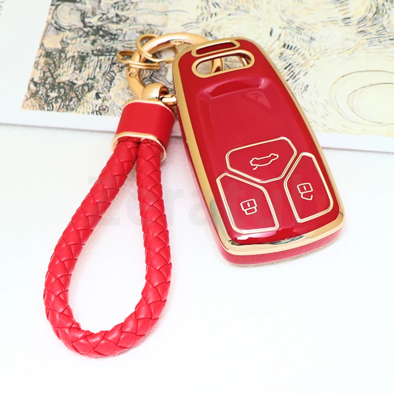 Auto Keyless Protection Shell Fob Accessories For Audi A4 A4L A5 Q5 Q7 TT TTS 8S B9 2016 2017 2018 TPU Car Remote Key Case Cover
Auto Keyless Protection Shell Fob Accessories For Audi A4 A4L A5 Q5 Q7 TT TTS 8S B9 2016 2017 2018 TPU Car Remote Key Case Cover