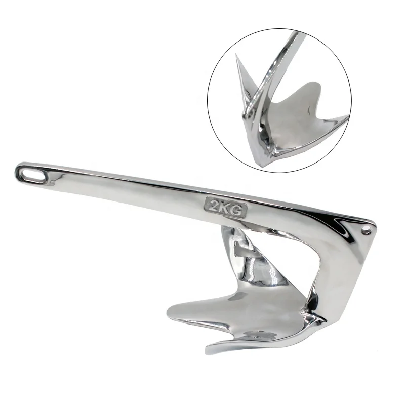 Marine Stainless Steel Polished Bruce Style Accessories Boat Folding Bruce Plough Danforth Type Grapnel Anchor For Yacht
Marine Stainless Steel Polished Bruce Style Accessories Boat Folding Bruce Plough Danforth Type Grapnel Anchor For Yacht