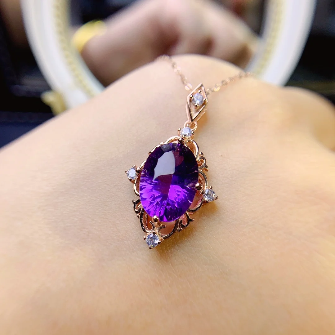 Christmas Amethyst Pendant Silver Women Women's Necklace Women's Gem 925 Sterling Silver Jewelry Certified Gem Pendant
Christmas Amethyst Pendant Silver Women Women's Necklace Women's Gem 925 Sterling Silver Jewelry Certified Gem Pendant