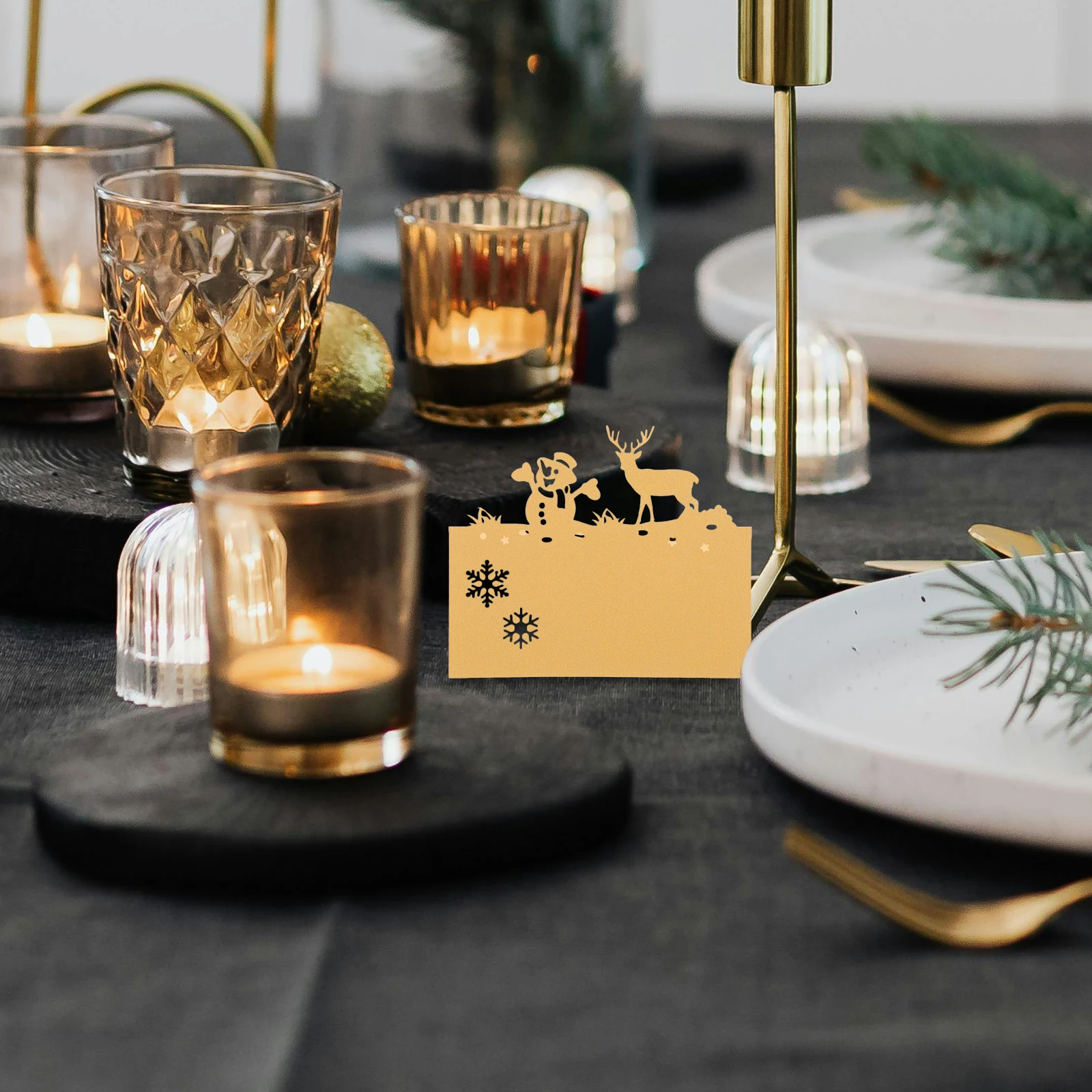 50Pcs Holiday Table Cards Festive Reindeer Snowman Pattern Elegant Name Cards for Christmas Event Decoration Name Card
50Pcs Holiday Table Cards Festive Reindeer Snowman Pattern Elegant Name Cards for Christmas Event Decoration Name Card